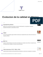 Evolución de La Calidad en México