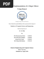 Design and Implementation of A Magic Mirror Using Kinect