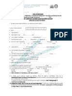 Fisa de Inscriere Admitere LICENTA 2019 PDF