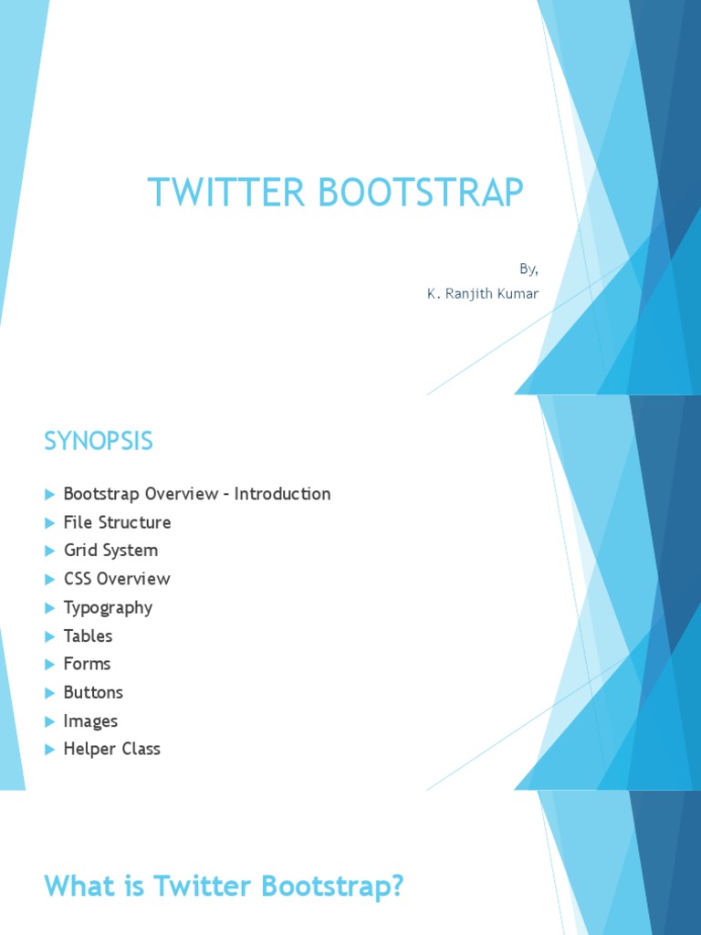 TWITTER BOOTSTRAP: A QUICK GUIDE | PDF | Bootstrap (Front End Framework ...
