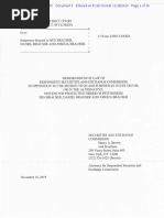 SEC Response To Brauser Family Motion To Squash Subpoena Nov 2019