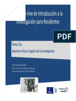 2.6. Apectos Éticos y Legales en Investigación