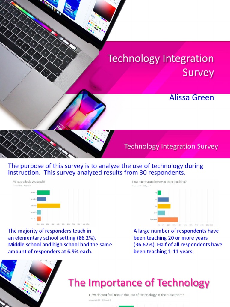 Technology Integration in Classrooms Survey | PDF | Desktop Computer ...