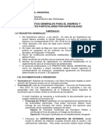 Requisitos para Ingresar para Profesionales