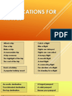 Collocations For Travel