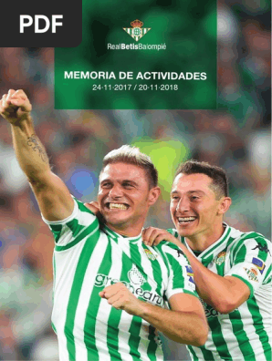 Actividades Real BETIS - la Liga - Asociación de Futbol
