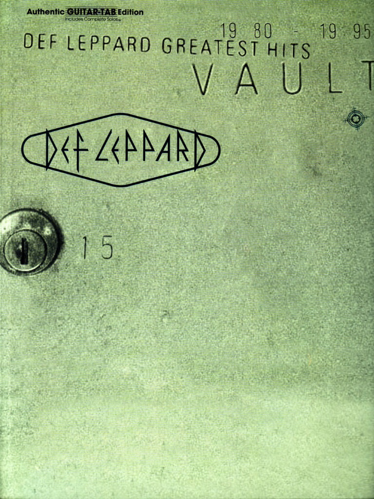 DEF LEPPARD / VAULT バンドスコア Def Leppard - 1995 - Vault (The Best of 1980-1995) | PDF