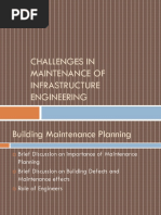 Challenges in Maintenance of Infrastructure Engineering