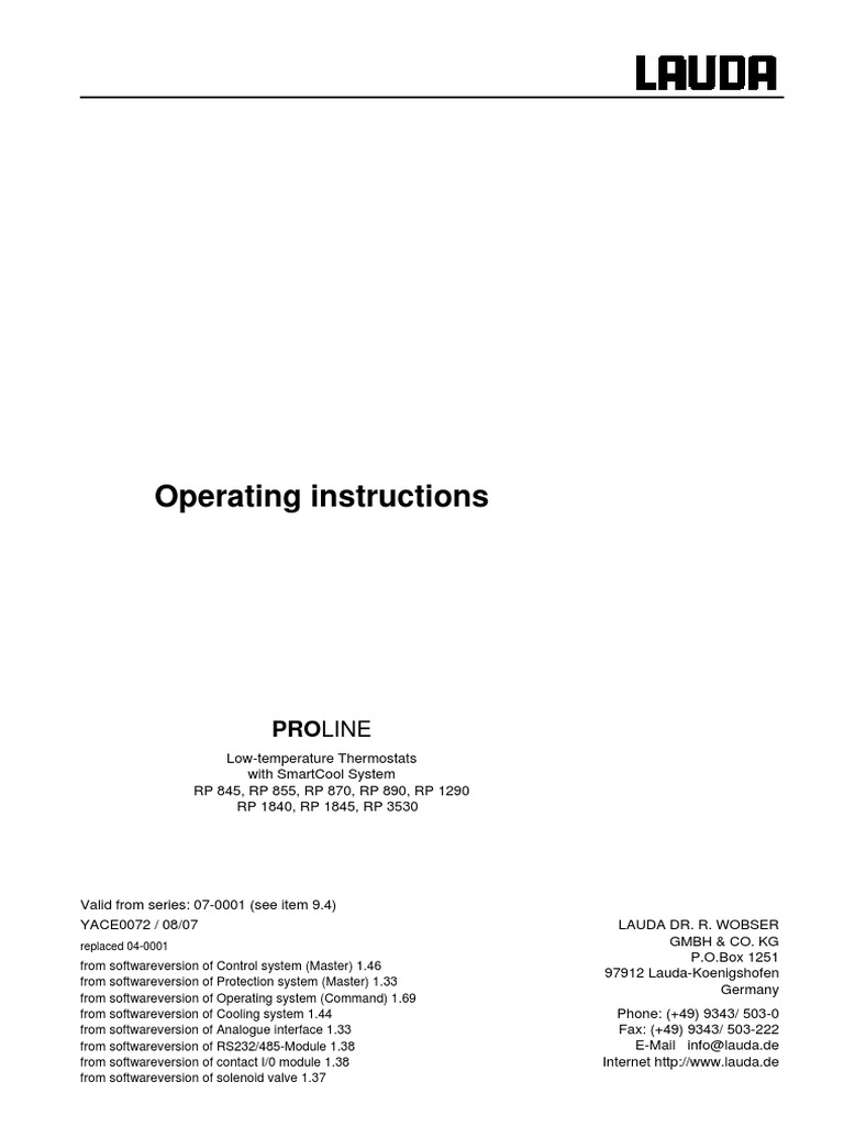 Termostato RP - 845 | PDF | Thermostat | Mains Electricity