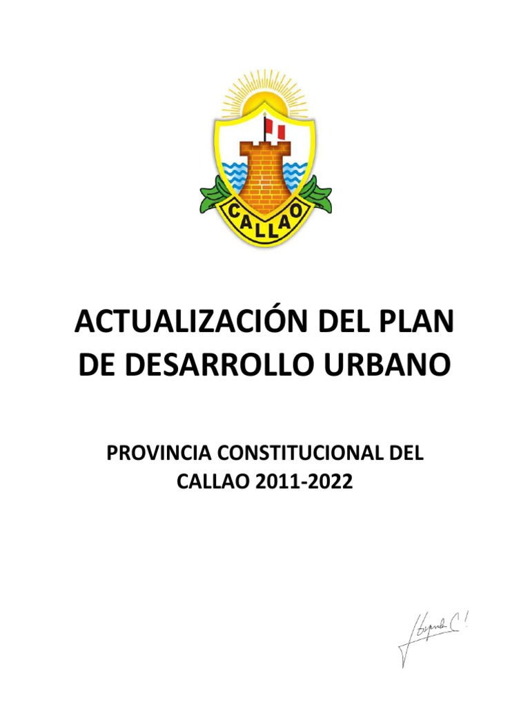 Actualización PDU Callao 2011-2022 | PDF | Planificación urbana ...