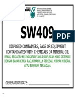 SW409 Disposed Containers, Bags or Equipment Contaminated with Chemicals or Mineral Oil (35