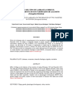 Efecto Del Tipo de Labranza Sobre Dos Variedades de Algodón