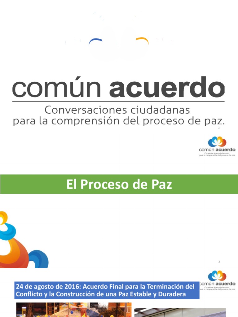 Acuerdo de Paz en Colombia: Claves y Retos | PDF | Democracia ...