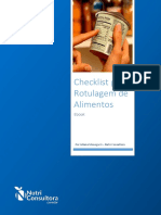 Checklist para Rotulagem de Alimentos PDF