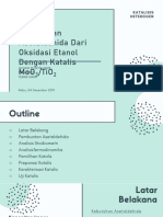 Pembuatan Asetaldehida Dari Oksidasi Etanol Dengan Katalis MoO3/TiO2