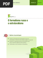 Aula 8 - O Formalismo Russo e o Estruturalismo(1)