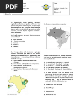 Biomas Avaliação 4 Bimestre 6 B