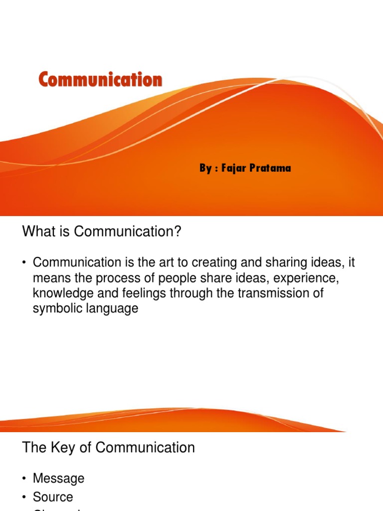 Communication | PDF