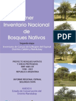 1º Inventario Nacional de Bosques de Espinal