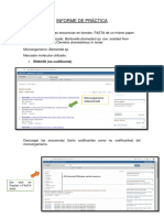 Informe de Práctica Bioinfo