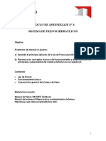 MÓDULO de APRENDIZAJE Nº1 Frenos, Principios Hidráulicos y Composicion