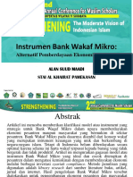 Instrumen Bank Wakaf Mikro