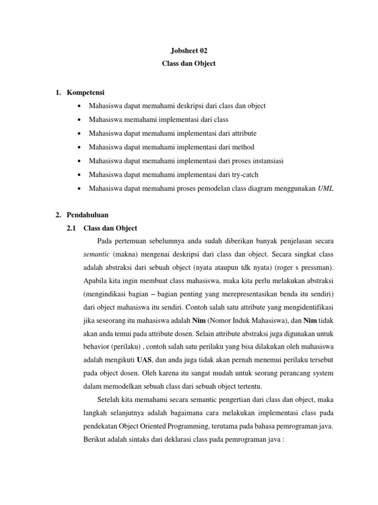 Penanganan Error dan Instansiasi di Java | PDF | Komputer