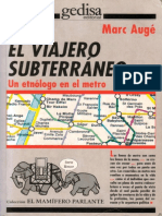 Marc Augé - El Viajero Subterráneo-Gedisa (1998) PDF