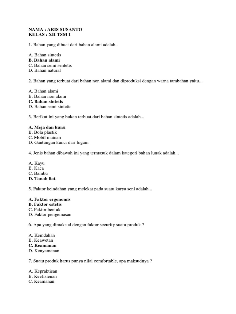 Soal Kewirausahaan