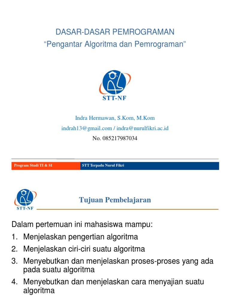 Pengantar Algoritma dan Pemrograman | PDF | Komputer | Teknologi & Rekayasa