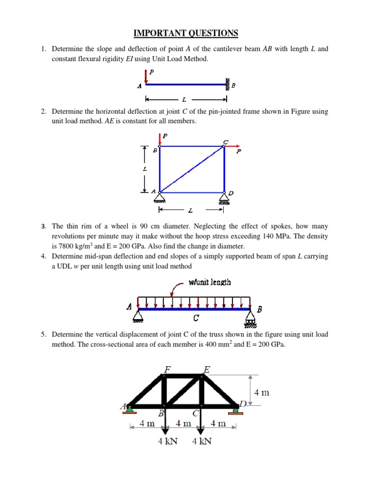 Structural Analysis Problems | PDF