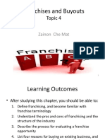 Topic 4 - Franchises and Buyouts