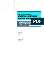 Kontribusi Dalam Validasi Asesmen