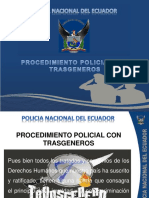 Procedimiento policial con personas transgénero