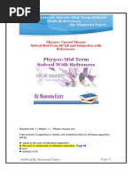 Phy301 Solvedmidtermpaperswithreferencebymasoomfai PDF