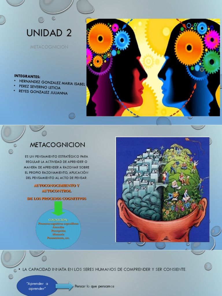 Estrategias de Metacognición y Aprendizaje | PDF | Teoria de la mente ...