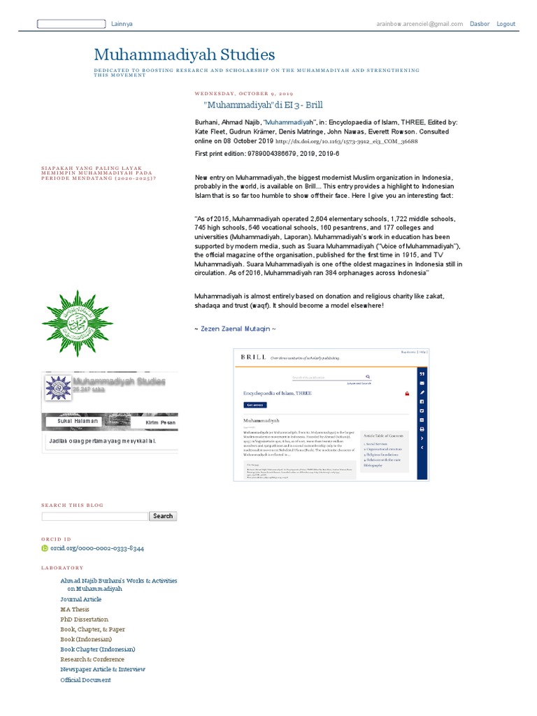 Muhammadiyah in Encyclopaedia of Islam | PDF | Indonesia | Religion And ...