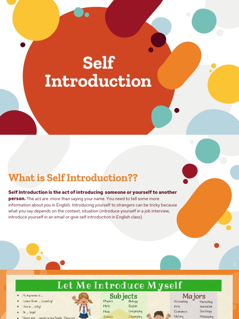 Self Introduction | PDF