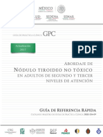 Abordaje de Nodulo Tiroideo No Toxico en Adultos (2 y 3 Nivel de Atencion) RR PDF
