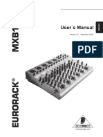 Behringer MXB1002 Mixer Manual