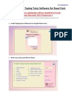 Manual For Typing Tutor For Punjabi Raavi Font PDF