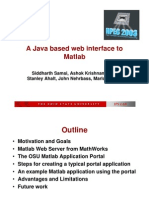 A Java Based Web Interface To Matlab