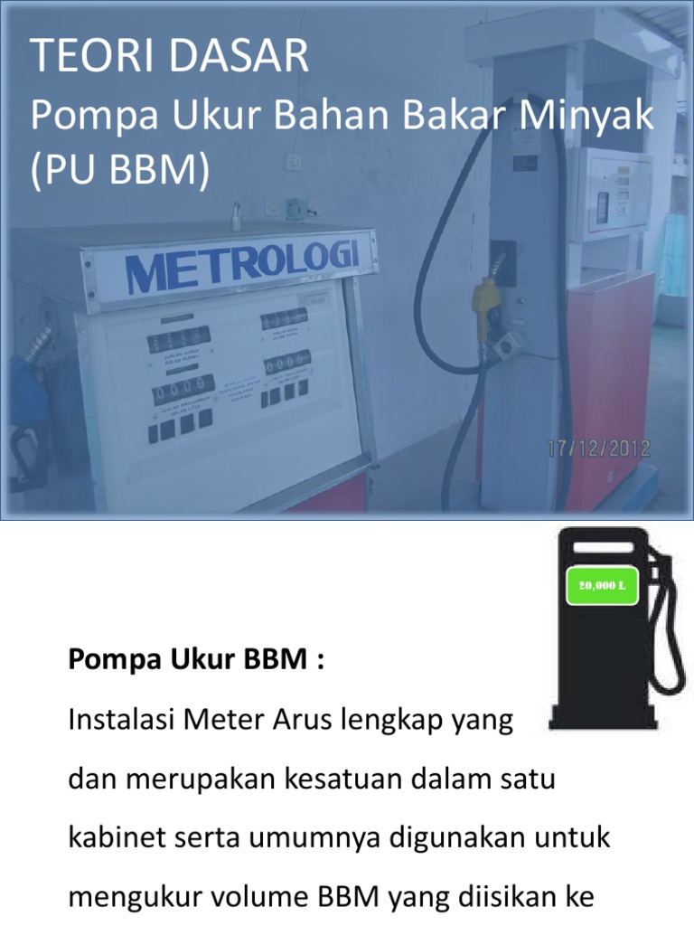 Teori Dasar Pompa Ukur BBM | PDF