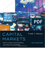 Capital Markets Institutions Instruments and Risk Management MIT Press