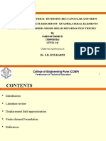 STATIC ANALYSIS OF THICK PLATES USING DISCRETE KIRCHHOFF ELEMENTS