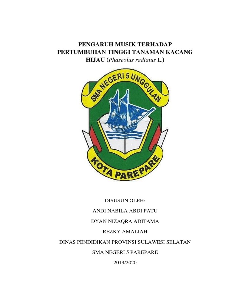 Penelitian Pengaruh Musik Terhadap Pertumbuhan Kacang Hijau