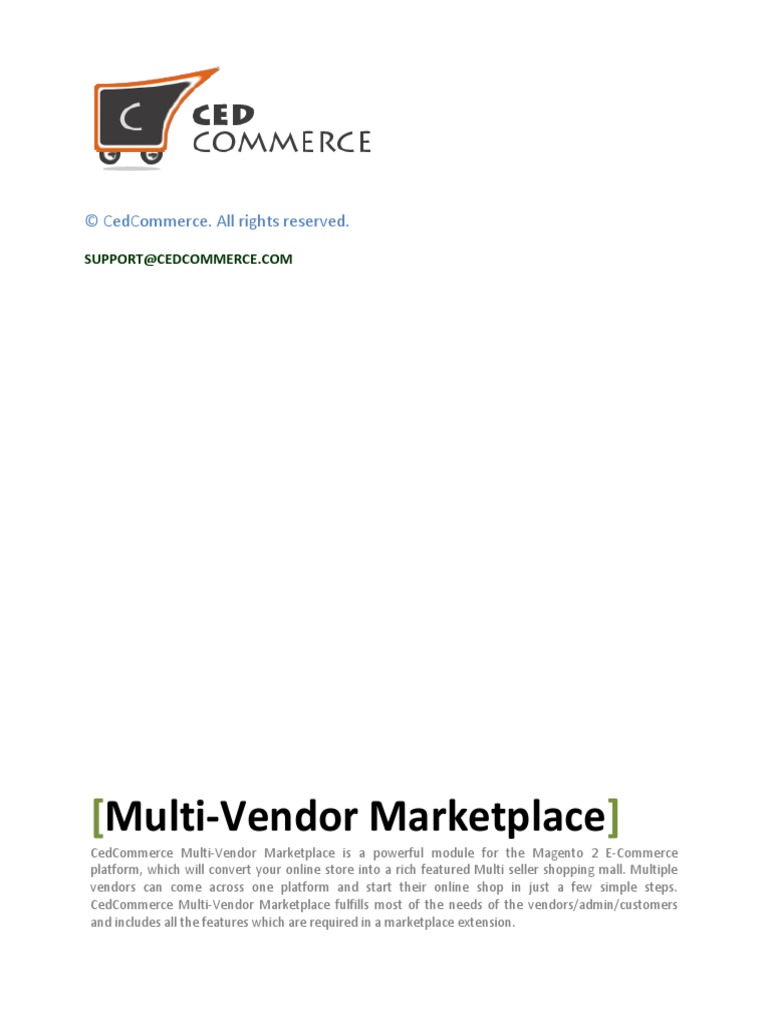 CedCommerce Multi-Vendor Marketplace Admin User Manual, PDF, Financial  Transaction