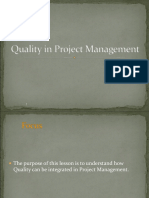 Project Quality Management