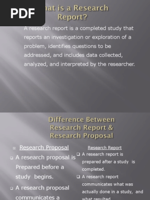 Research report 