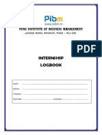 SIP Log Book PIBM B2B Marketing 2018 20